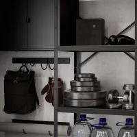 Etajeră Ikea Bror Black / Oțel photo 4