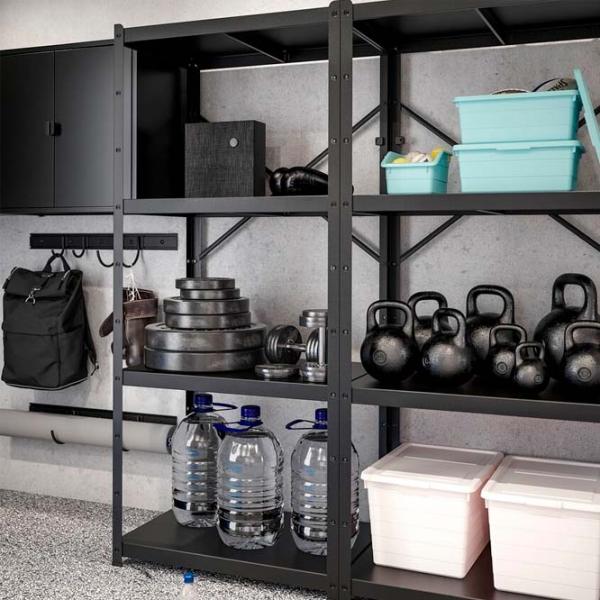 Etajeră Ikea Bror  Black / Oțel photo 5