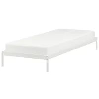 Кровать Ikea Vevelstad 90 x 200 см / Шпон / Белый