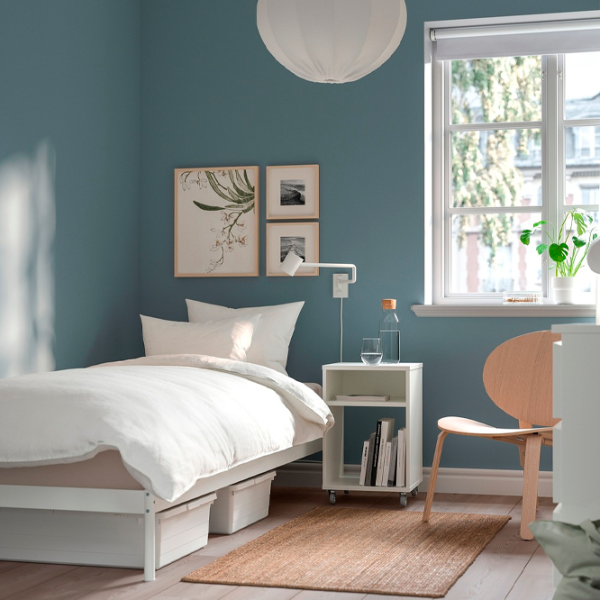 Кровать Ikea Vevelstad 90 x 200 см / Шпон / Белый photo 2