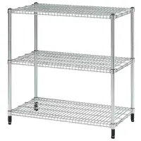 Стеллаж Ikea Omar  Нержавеющая сталь / Серебряный