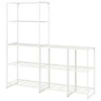 Стеллаж Ikea Jostein Белый / Cталь