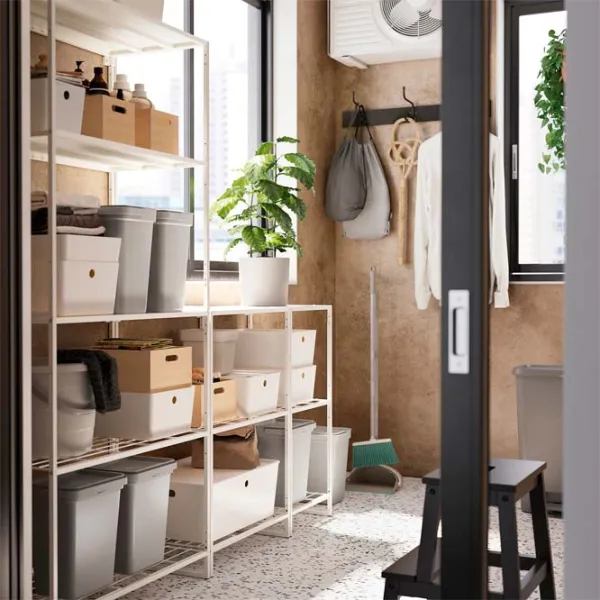 Стеллаж Ikea Jostein Белый / Cталь photo 3 Стеллаж Ikea Jostein Белый / Cталь photo 3