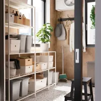 Etajeră Ikea Jostein White / Oțel photo 3