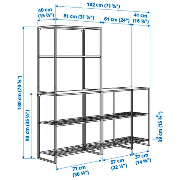Стеллаж Ikea Jostein Белый / Cталь photo 4 Стеллаж Ikea Jostein Белый / Cталь photo 4