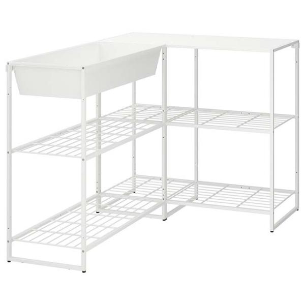 Стеллаж Ikea Jostein Белый / Cталь photo 1