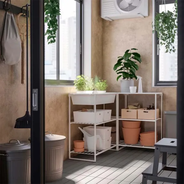 Стеллаж Ikea Jostein Белый / Cталь photo 3
