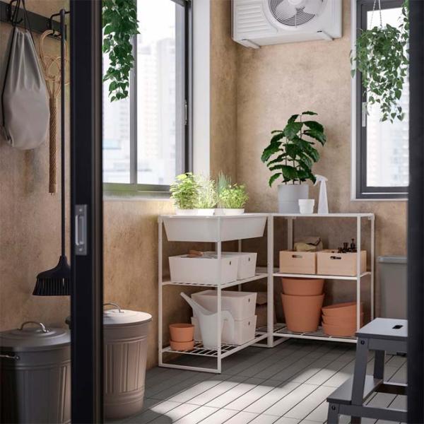 Стеллаж Ikea Jostein Белый / Cталь photo 3