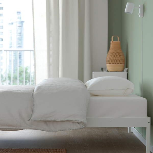 Кровать Ikea Vevelstad 90 x 200 см / Шпон / Белый photo 4