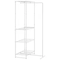 Стеллаж Ikea Jostein Белый / Cталь