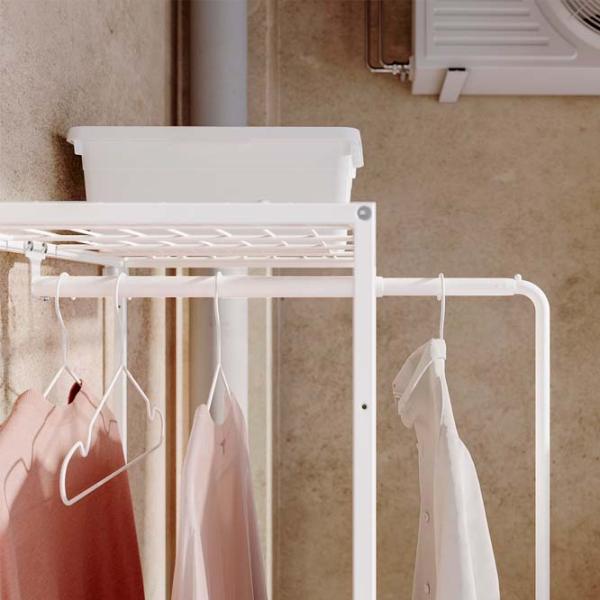 Etajeră Ikea Jostein White / Oțel photo 5
