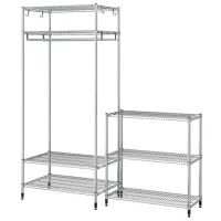 Стеллаж Ikea Omar  201 x 186 x 50см cm / Сталь / Серебро