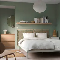 Кровать Ikea Vevelstad 2 140 x 200 см / Шпон / Белый photo 2