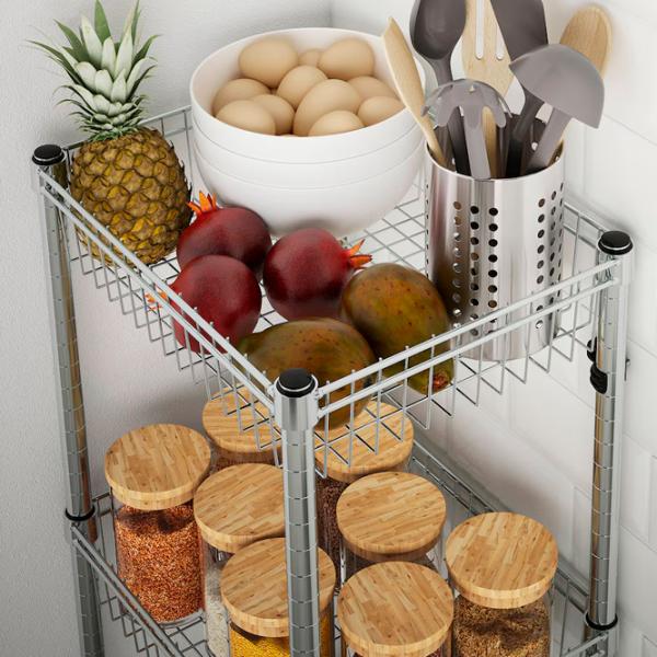 Стеллаж Ikea Omar  Нержавеющая сталь / Серебряный photo 2