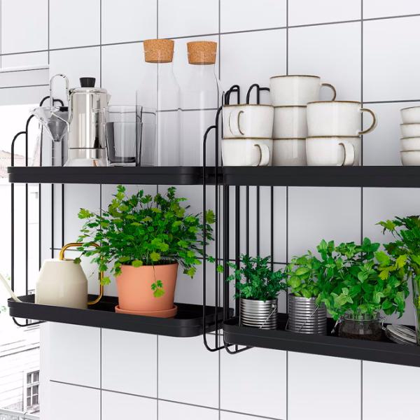 Стеллаж Ikea Apotekare Нержавеющая сталь / Черный photo 4