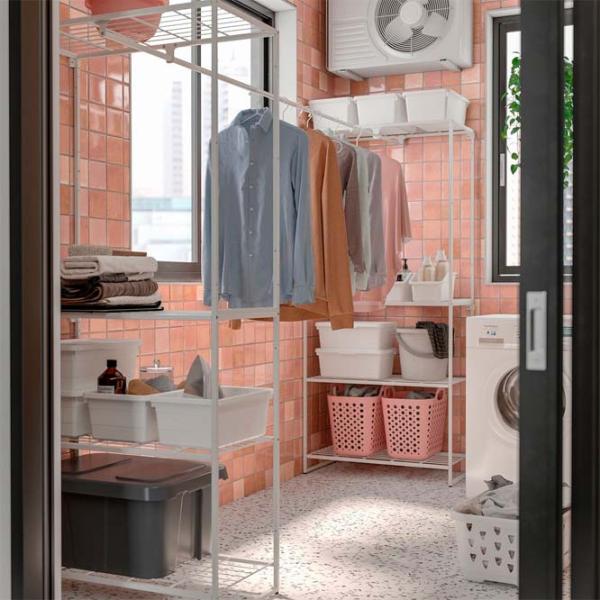 Etajeră Ikea Jostein White / Oțel photo 2 Etajeră Ikea Jostein White / Oțel photo 2