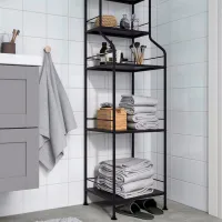 Стеллаж Ikea Frosjon Нержавеющая сталь / Черный photo 2