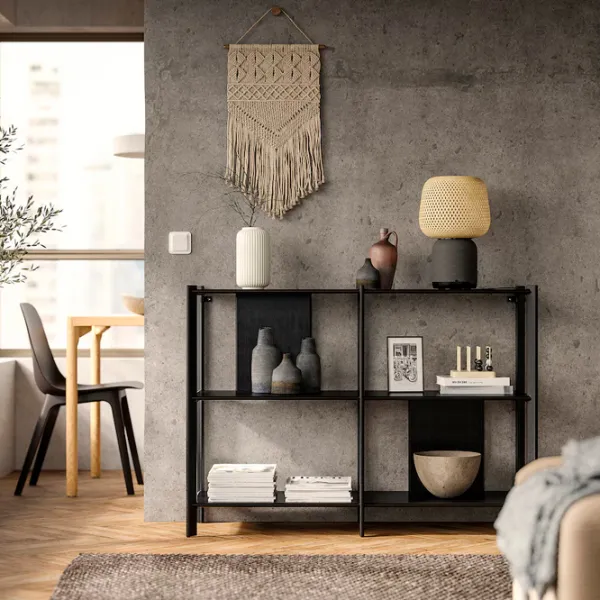 Стеллаж Ikea Jattesta 85 x 120 x 40см cm / Бамбук / Black photo 4