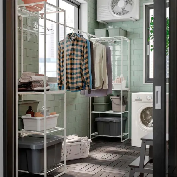 Etajeră Ikea Jostein White / Oțel photo 2 Etajeră Ikea Jostein White / Oțel photo 2