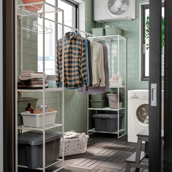 Etajeră Ikea Jostein White / Oțel photo 2 Etajeră Ikea Jostein White / Oțel photo 2
