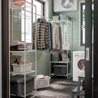 Etajeră Ikea Jostein White / Oțel photo 2
