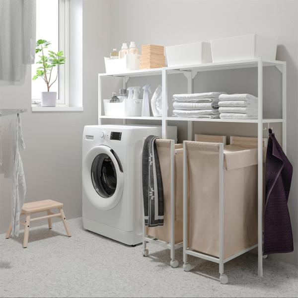 Стеллаж Ikea Enhet Нержавеющая сталь / Белый photo 2