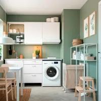 Etajeră Ikea Enhet Oțel inoxidabil / White photo 3