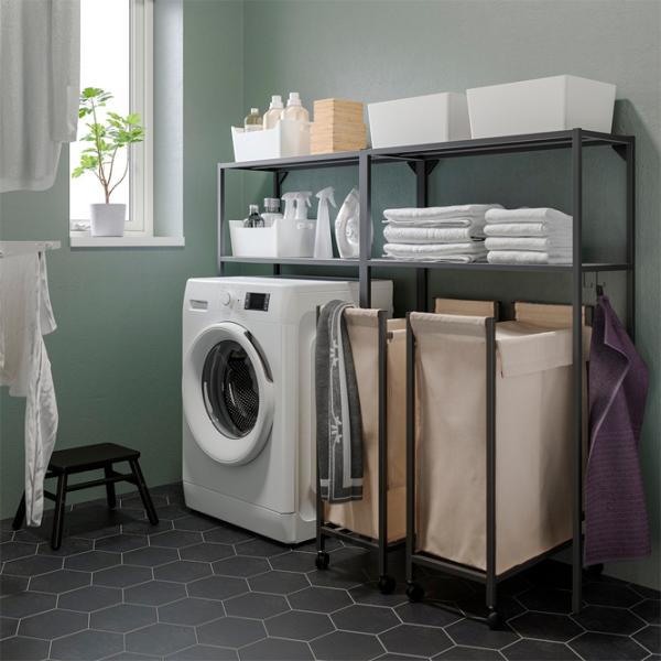 Стеллаж Ikea Enhet Нержавеющая сталь / Антрацит photo 2