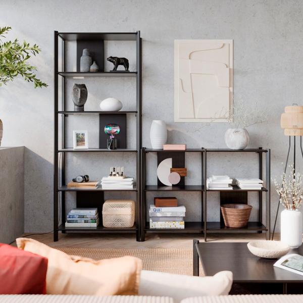 Стеллаж Ikea Jattesta 194 x 200 x 40см cm / Бамбук / Black photo 3 Стеллаж Ikea Jattesta 194 x 200 x 40см cm / Бамбук / Black photo 3