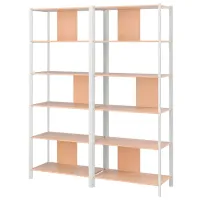 Стеллаж Ikea Jattesta 194 x 160 x 40см cm / Бамбук / Sonoma