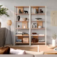 Стеллаж Ikea Jattesta 194 x 160 x 40см cm / Бамбук / Sonoma photo 2