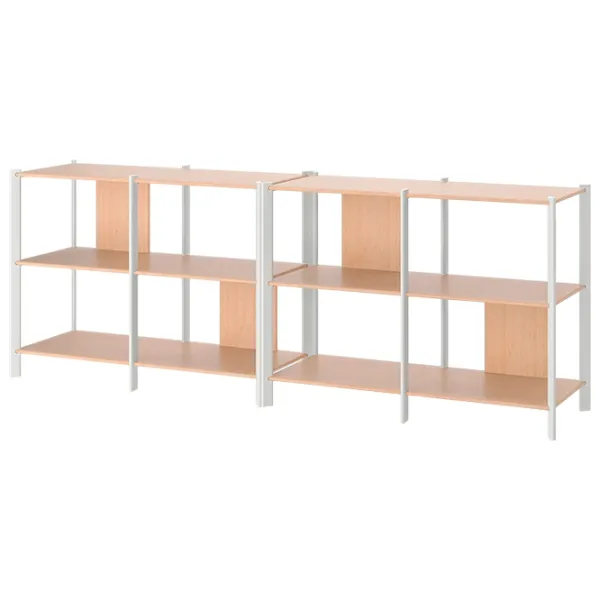 Etajeră Ikea Jattesta 85 x 240 x 40 cm / Bambus / Sonoma photo 1