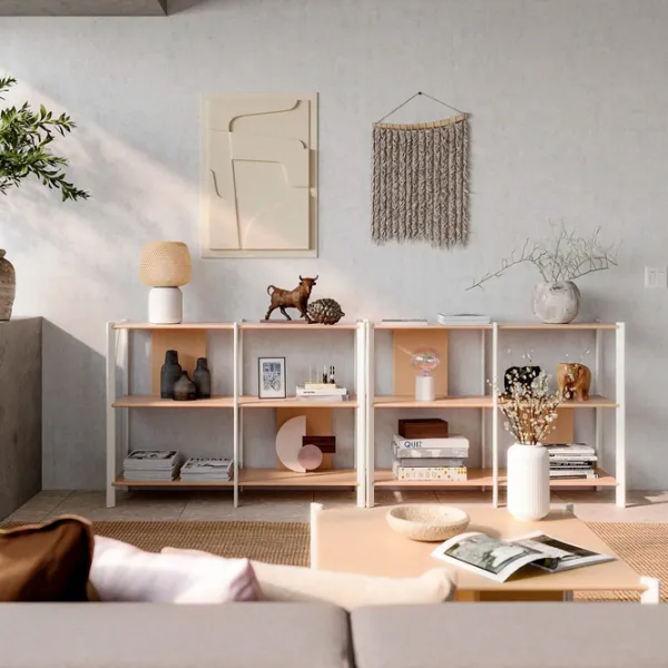 Etajeră Ikea Jattesta 85 x 240 x 40 cm / Bambus / Sonoma photo 3