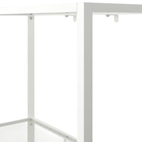 Etajeră Ikea Baggebo 116 x 60 x 25 cm / Metal / White photo 2