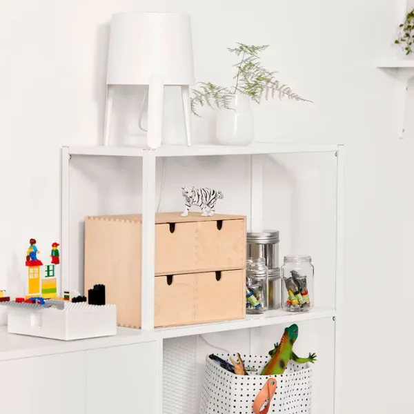 Etajeră Ikea Baggebo 116 x 60 x 25 cm / Metal / White photo 3