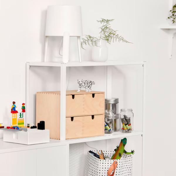 Etajeră Ikea Baggebo 116 x 60 x 25 cm / Metal / White photo 3
