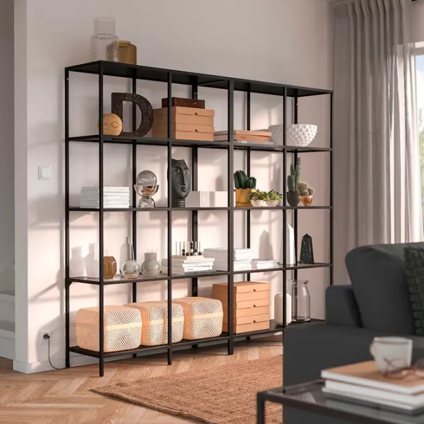 Стеллаж Ikea Vittsjo 175 x 200 x 36см cm / ЛДСП / Черный Коричневый photo 3