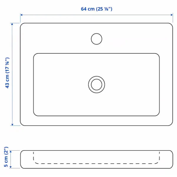 Seturi mobilă de baie Ikea Enhet/Tvallen/Brogrund PAL / White photo 8