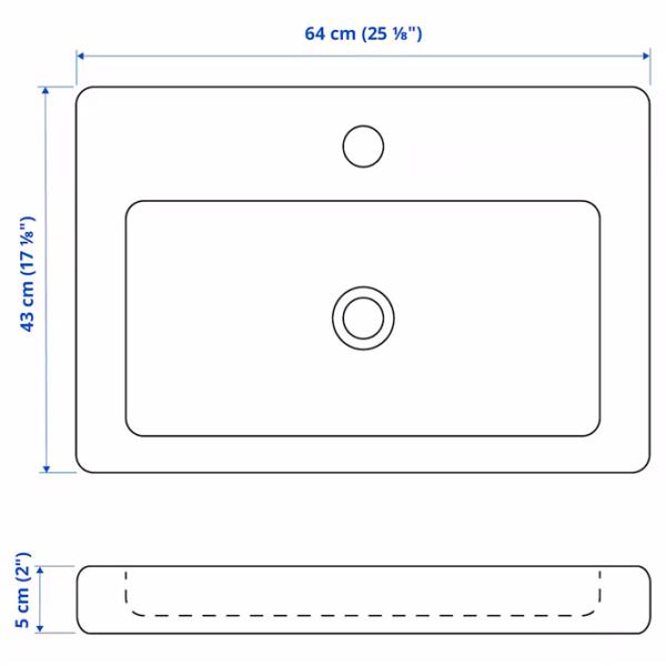 Seturi mobilă de baie Ikea Enhet/Tvallen/Brogrund PAL / White photo 8
