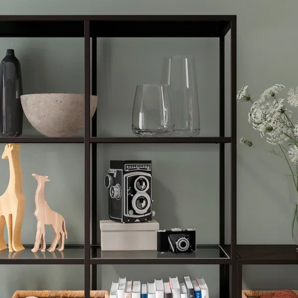 Стеллаж Ikea Vittsjo 175 x 200 x 36см cm / ЛДСП / Черный Коричневый photo 2