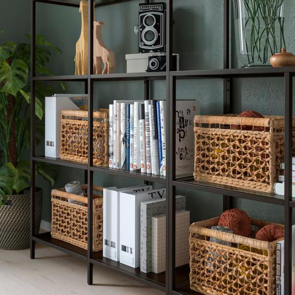 Стеллаж Ikea Vittsjo 175 x 200 x 36см cm / ЛДСП / Черный Коричневый photo 3