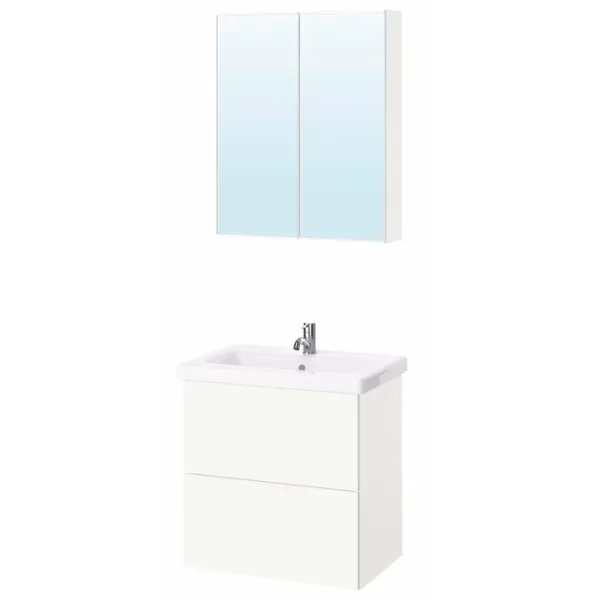 Seturi mobilă de baie Ikea Enhet/Tvallen/Pilkan Oțel / White photo 1 Seturi mobilă de baie Ikea Enhet/Tvallen/Pilkan Oțel / White photo 1