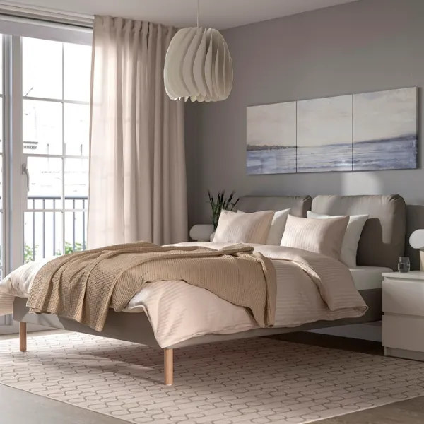 Кровать Ikea Sagesund 140 x 200 см / Шпон / Коричневый photo 5