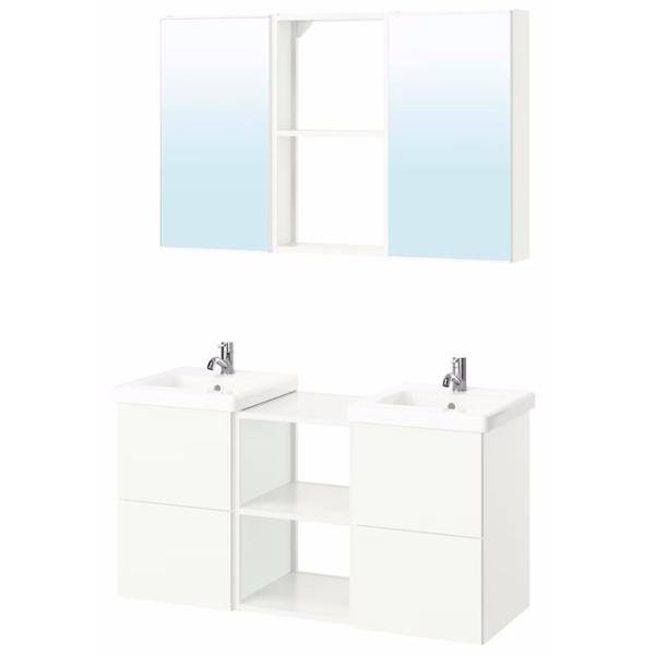 Seturi mobilă de baie Ikea Enhet/Tvallen/Pilkan Oțel / White photo 1 Seturi mobilă de baie Ikea Enhet/Tvallen/Pilkan Oțel / White photo 1