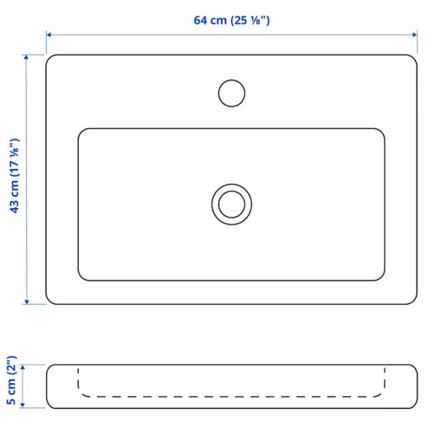 Seturi mobilă de baie Ikea Enhet/Tvallen/Pilkan Oțel / Antracit photo 3 Seturi mobilă de baie Ikea Enhet/Tvallen/Pilkan Oțel / Antracit photo 3