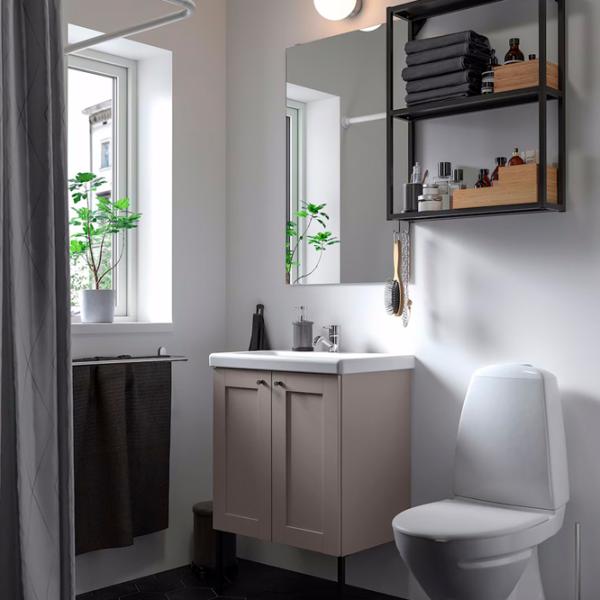 Seturi mobilă de baie Ikea Enhet/Tvallen/Pilkan Oțel / Antracit photo 5 Seturi mobilă de baie Ikea Enhet/Tvallen/Pilkan Oțel / Antracit photo 5