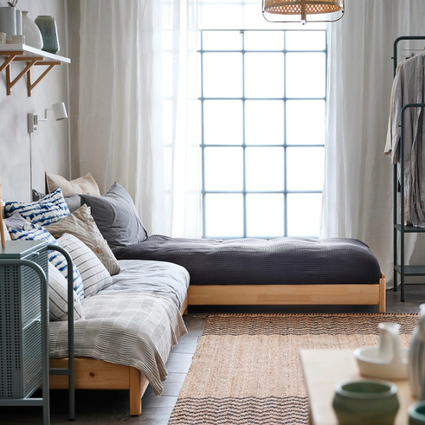 Кровать Ikea Utaker 180 x 200 см / Шпон / Wood photo 3