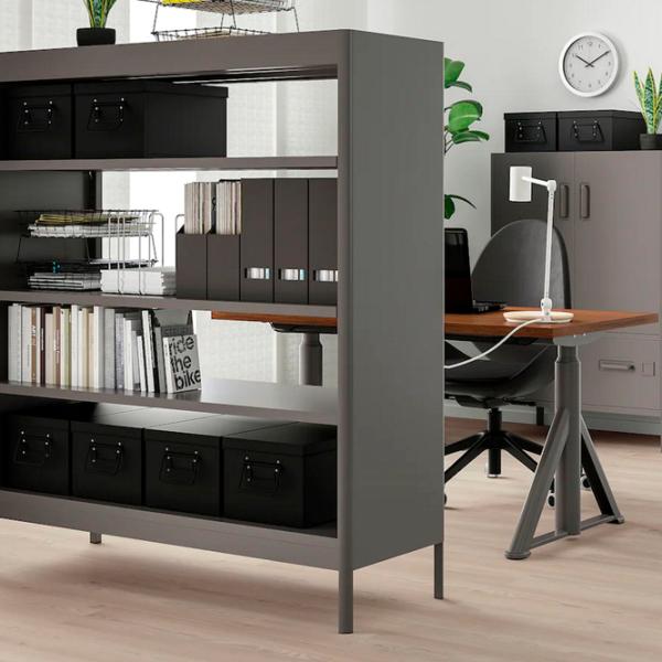 Etajeră Ikea Idasen 140 x 120 x 45 cm / Oțel / Dark Gray photo 2 Etajeră Ikea Idasen 140 x 120 x 45 cm / Oțel / Dark Gray photo 2