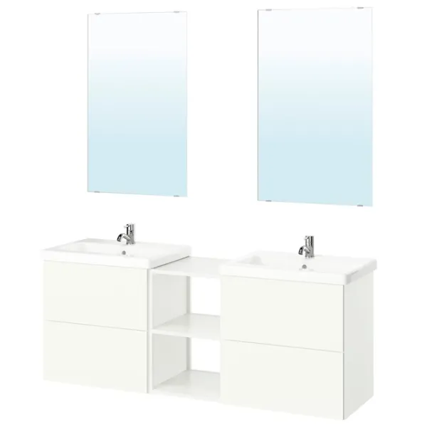 Наборы мебели для ванной комнаты Ikea Enhet/Tvallen/Pilkan Сталь / White photo 1 Наборы мебели для ванной комнаты Ikea Enhet/Tvallen/Pilkan Сталь / White photo 1