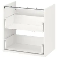 Seturi mobilă de baie Ikea Enhet/Tvallen/Pilkan Oțel / White photo 2